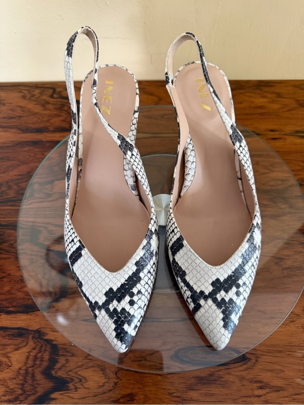 Inez Mia Slingback in lizard print size 8 W